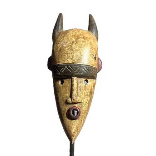 Afrikanische Maske Schale Stamm Passmaske Mali Kunst handgeschnitzt Wohnkultur-876 - Bild 13 von 24