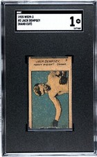 1925 W529-3 Hand Cut #2 Jack Dempsey Boxing SGC 1