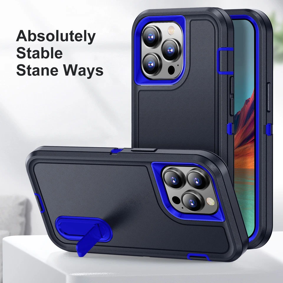 Funda rígida mate resistente a prueba de golpes para iPhone 16 15 14 Pro Max 13 12 11 Foto 4 de 4