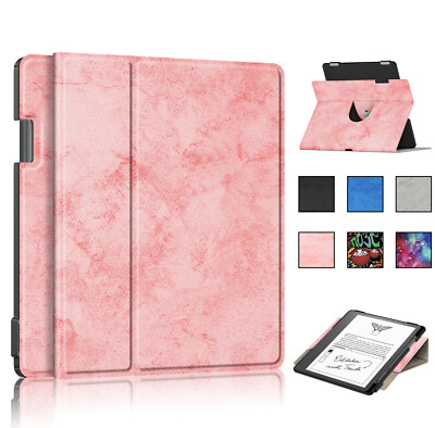 Fr Kindle Scribe 10.2 2022 Swivel Stand Book Folding Folio Cover with Pen Holder