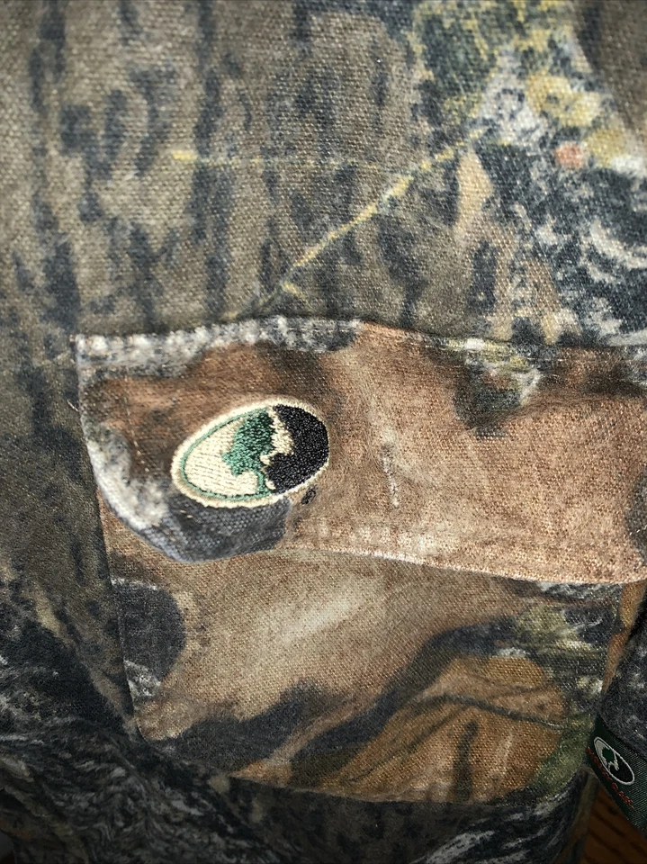 MOSSY OAK Hunting Jacket Real Tree Chamois Shirt Mens Size L 42 44 ❤️tw11j45 - Image 3 of 4