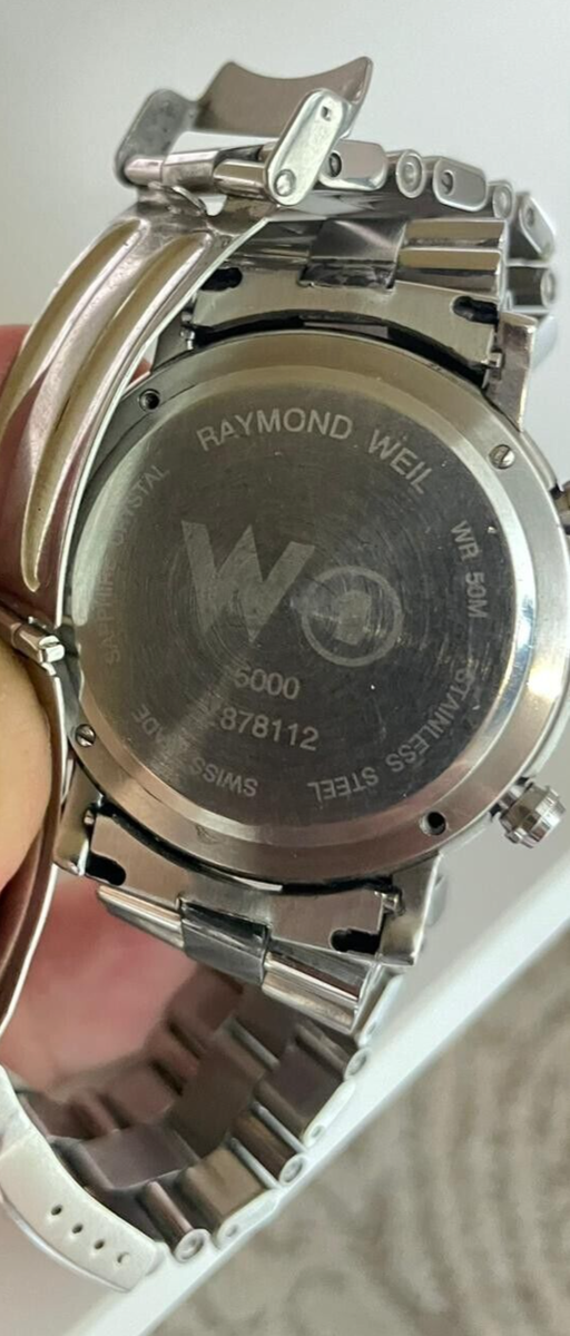 vintage Raymond Weil geneve W1 5000 chronographe Z 878112 hand