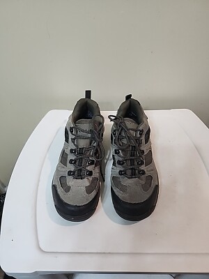 Nevados Low Hiking Boot Shoe Mens Size 10Gray Black Lace V4026WSXM Suede Leather
