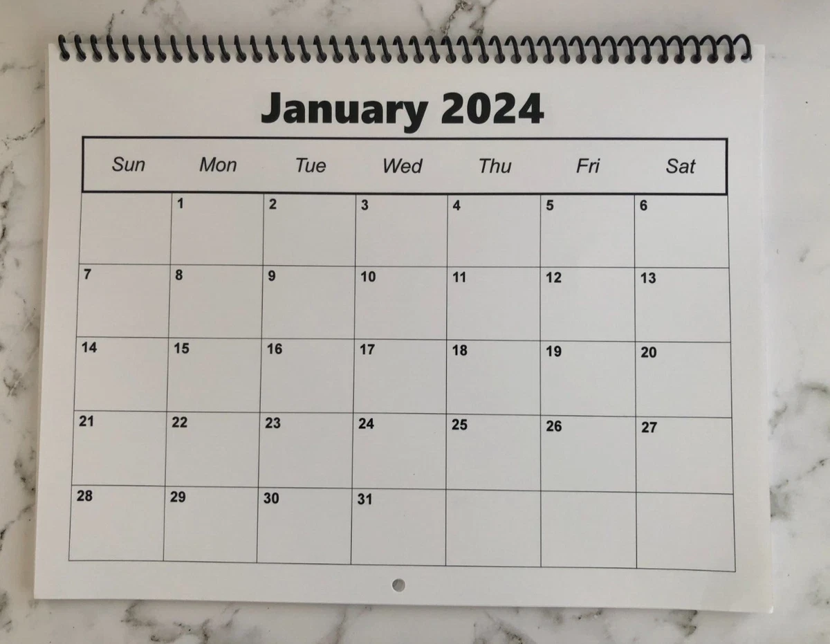 2024 Blank Calendar ( LOT of 3 ) 8.5" x 11" Ready to DECORATE, STAMP, etc.  | eBay
