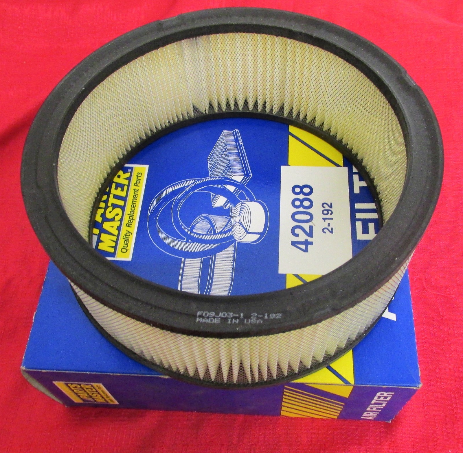 NEW PARTS MASTER AIR FILTER PART 42088 LOT OF 2 FILTERS IN
