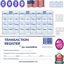 Professional-grade 12 Check Registers - 16 Lines Per Page for Easy Tracking