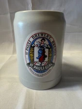 St Pauli Girl Beer Mug Stein Ceramarte Brazil 5" Tall Vintage