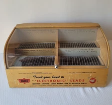 Vintage Eagle Pencil Co. Electronic Leads Store Shop Advertising Display Case