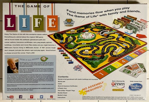 The Game of Life Classic Reproduction of 1960 1st Edition Board Game NEW - Picture 2 of 9