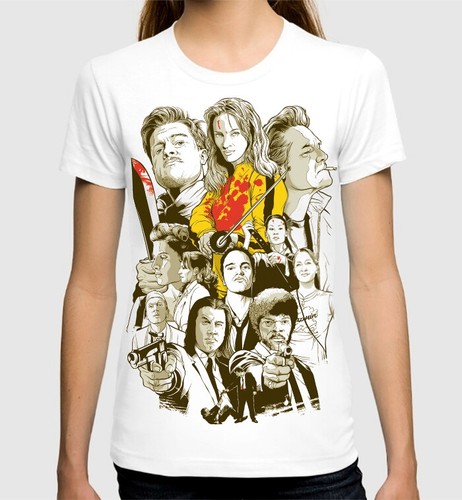 Tarantino Movies Art T-Shirt, Pulp 