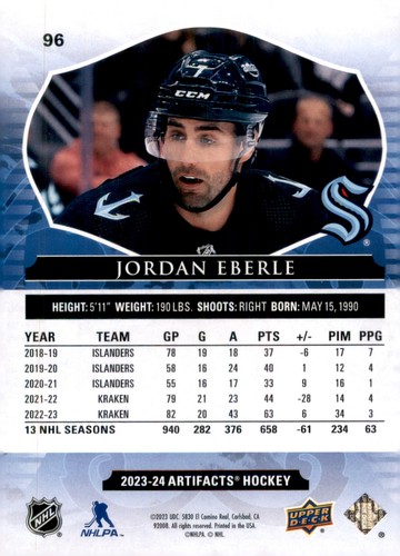 2023-24 manufatti ponte superiore #96 Jordan Eberle - Foto 2 di 2