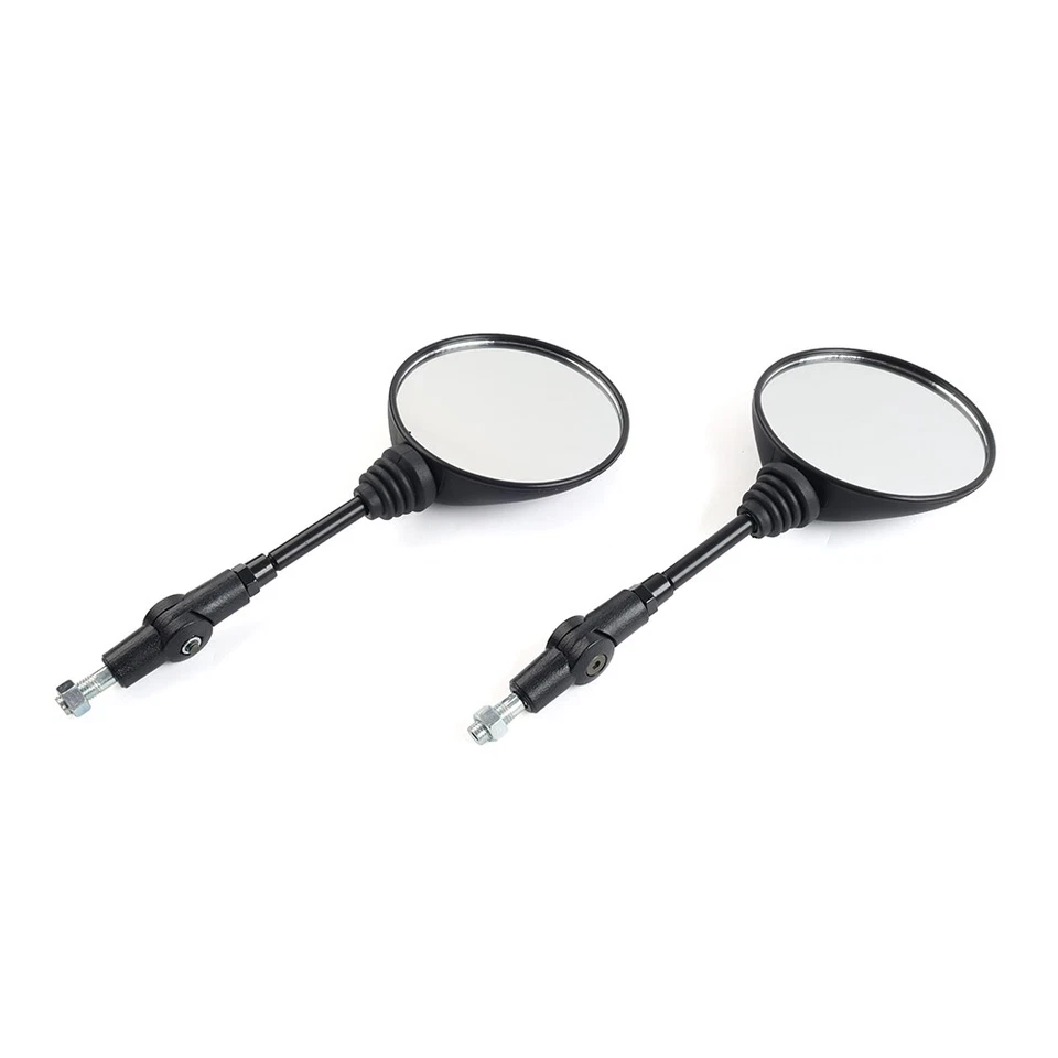 Rearview Mirror 10mm Antifall Folding Round Mirror For Motorcycle 7/8" Handlebar - Изображение 4 из 4
