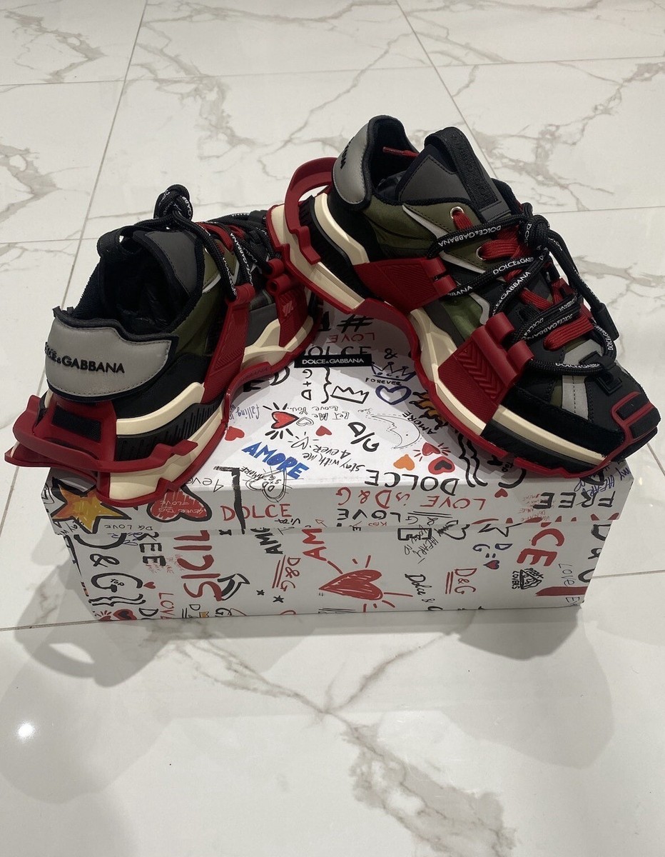 DOLCE GABANNA D&G Mixed Material Space Sneakers | eBay