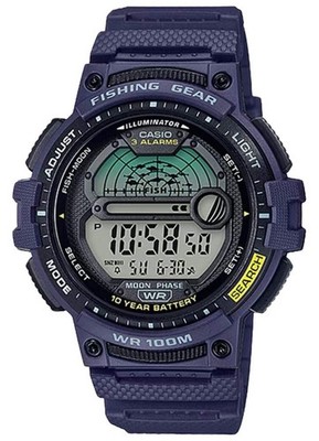 Casio WS1200H-2AV Digital Watch 100M Water Resistant Fishing Gear Moon Data LED