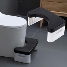 7 Inch Folding Toilet Stool, Squatting Poop Detachable Stackable - Healthier