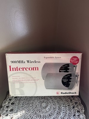 Radio Shack 900MHz Wireless Intercom System 43-3102 One Pair Expandable System