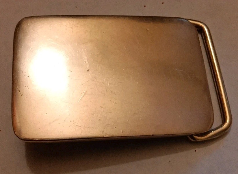 BTS 1978 SOLID BRASS RECTANGULAR 2" X 1.75" - image 2