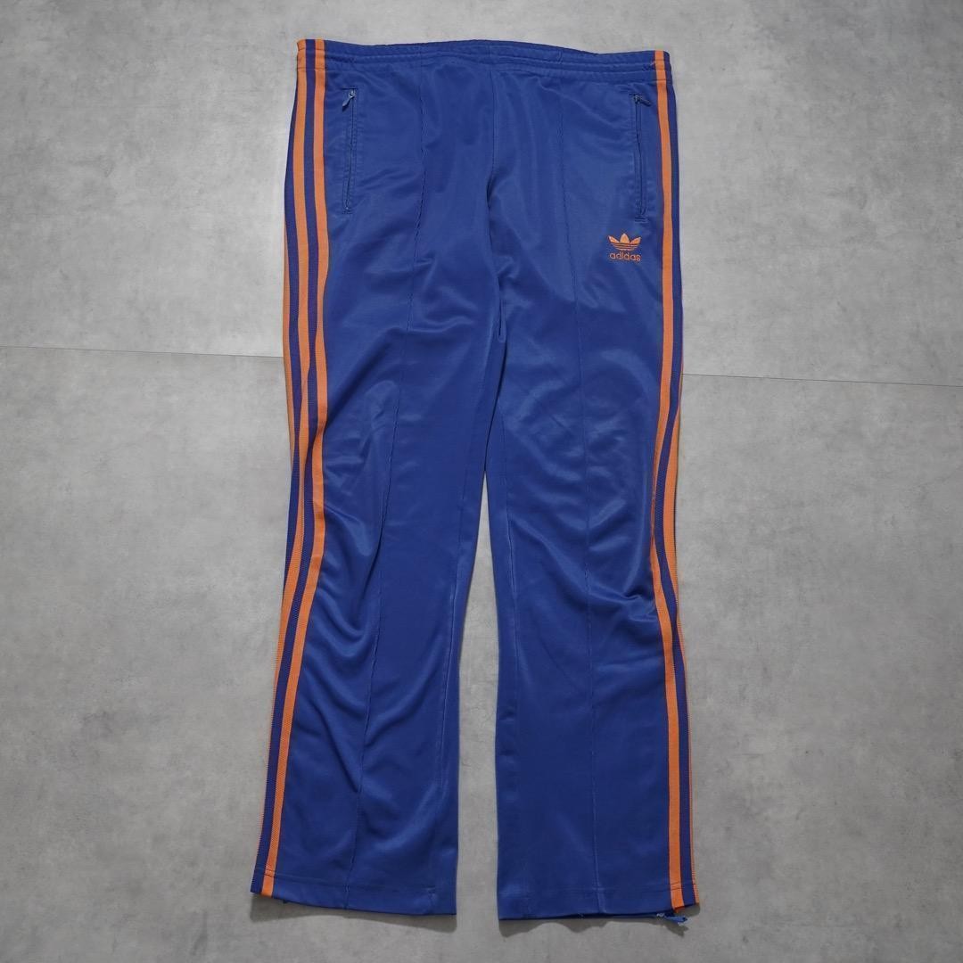 adidas track pants embroidered vintage blue and orange 16283