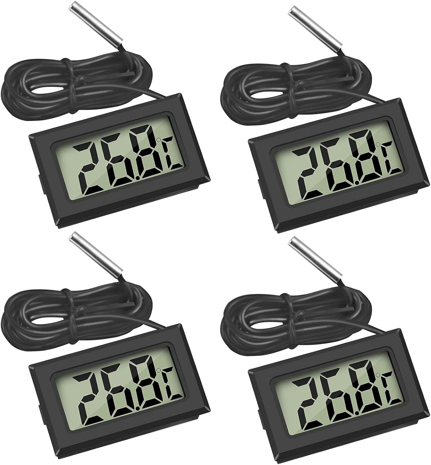 Digital Reptile Thermometer Fridge Temperature Probe Temperature Gauge inside ou