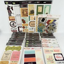 Glitz Scrapbook Stickers Embellishments Summer Art Journaling LOT of 28 G