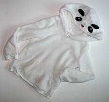 Carter's Hoodie 7 Bear White Youth Child Kid Heart Nose Fleece