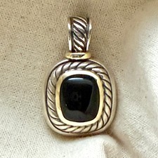 David Yurman 17mm Albion Enhancer Pendant Bla...