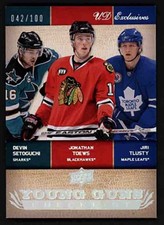 2007-08 Upper Deck Young Guns Checklist #500 Exclusives /100 Jonathan Toews RC