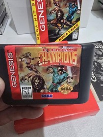 Eternal Champions (Sega Genesis) CIB COMPLETE IN BOX RARE CARDBOARD BOX VARIANT