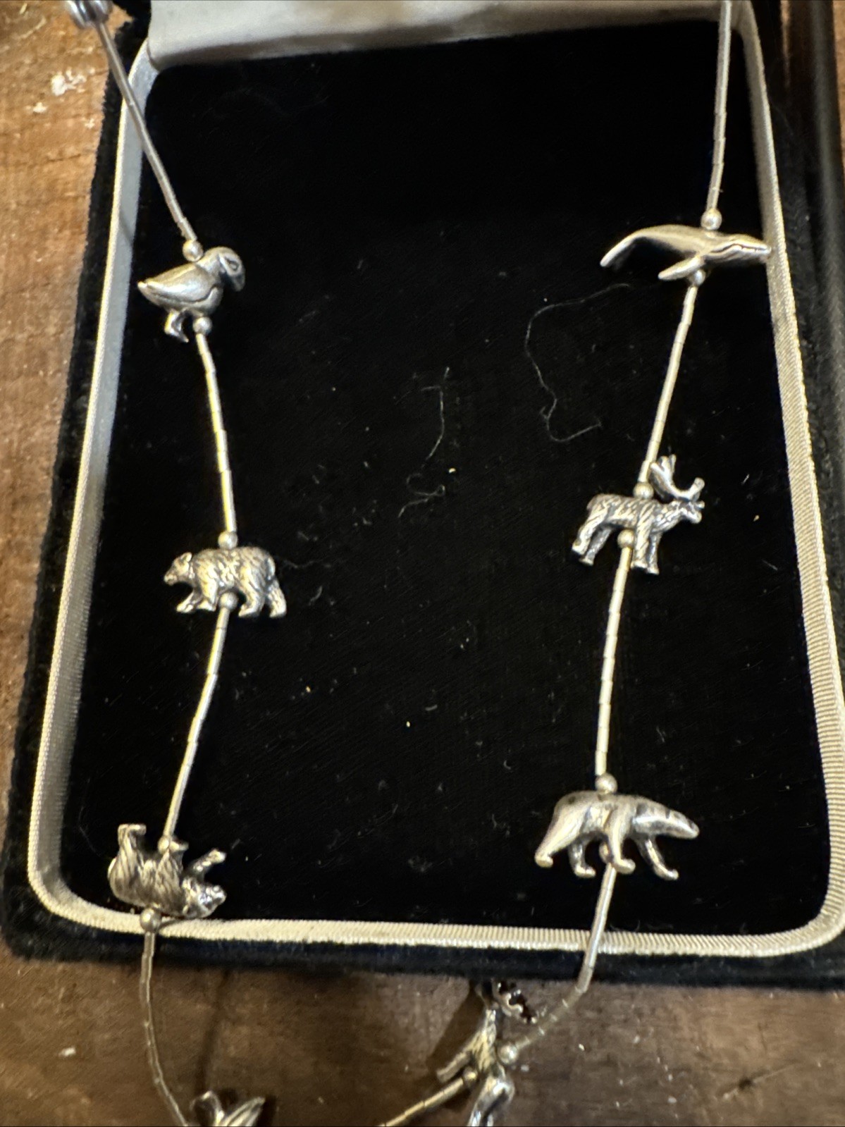 K. B. N.  Sterling Native American Animal Fetish Set.