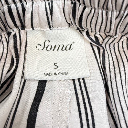 Soma Women's S Small Striped Pull On Lounge Pajama Pants Cozy - Picture 3 of 12