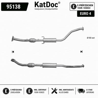  Kat Katalysator Toyota Celica T23 1.8 16V 192 PS Euro 4