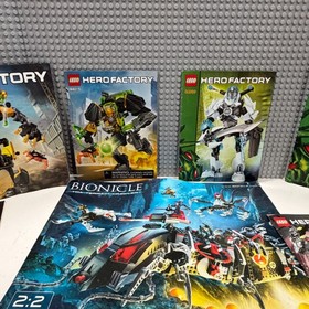 Lego 20+ Bionicle & Hero Factory Manuals 8927 44009 44028 44022 6282 + More !