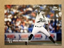 2023 Topps Black & White Shane McClanahan Background Color /49 Tampa Bay Rays