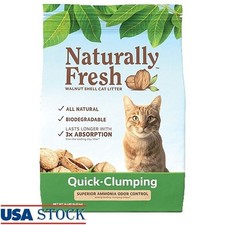 Eco-Friendly Cat Litter Quick-Clumping Walnut Shells Unscented 26 lb Low Dust US