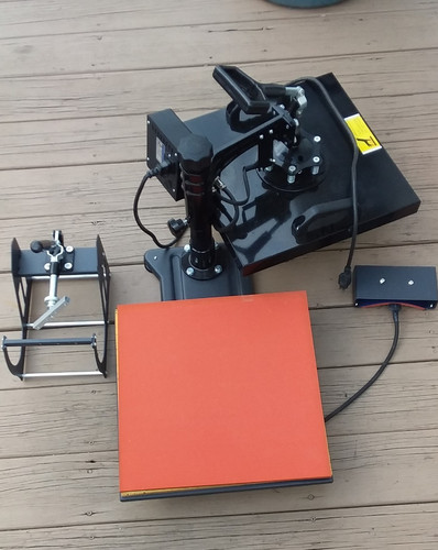 Heat Press Machine Transfer combo unit 15"x15" t-shirt maker