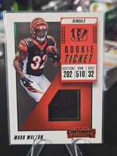 Mark Walton 2018 Contenders Rookie Jersey Card #RTS-31. rookie card picture