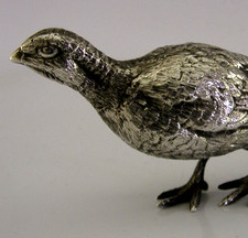 5 inch 140g STERLING SILVER PHEASANT BIRD FIGURE 1977 HUNTING SHOOTING ANIMAL