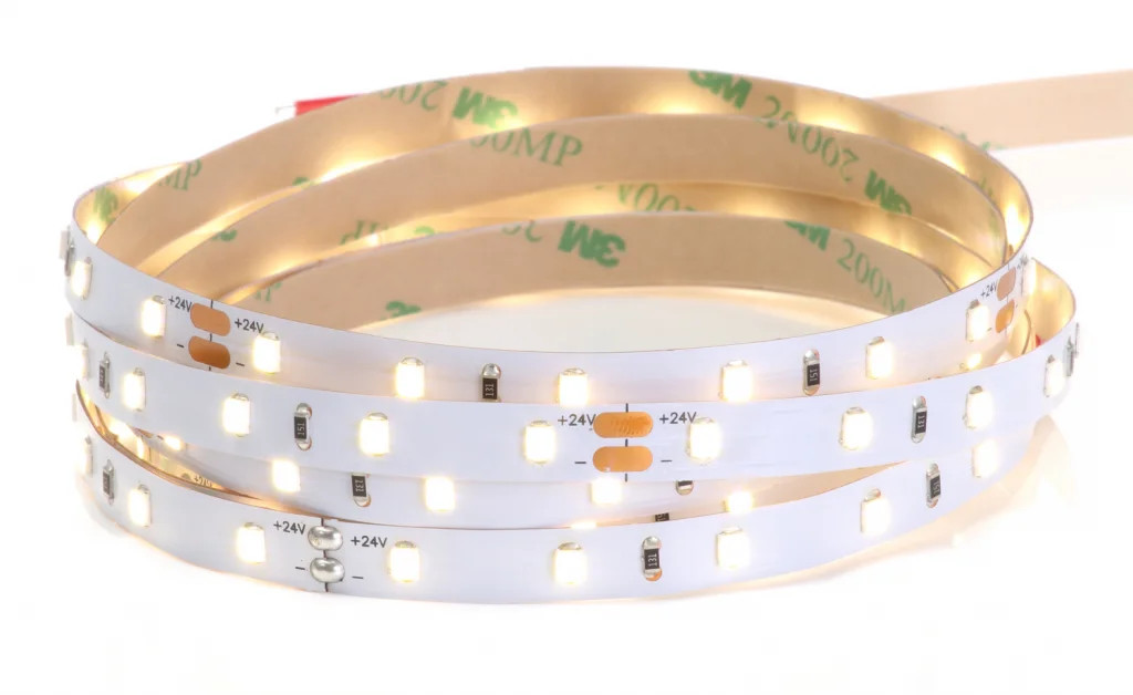 LED Strip Flexible Tape Cool White 24v IP20 4000K 8mm Wide 50m Long 6w Per Meter
