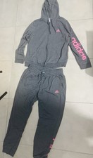 adidas Women's 3-Stripes 2pc Set Tracksuit grey L. Used. Excellent Conditions