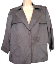 Classiques Entier Gray Blazer Lined 4 Snaps sz L R3