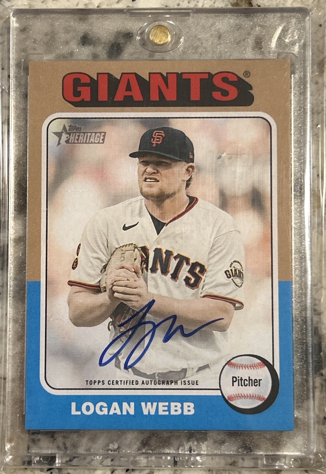 2024 Topps Heritage Real One Autographs #ROA-LW Logan Webb GIANTS