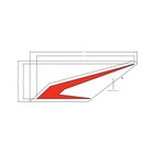 Polaris Rear Wing Decal, Red, Left-Hand, Genuine Oem Part 7187371, Qty 1