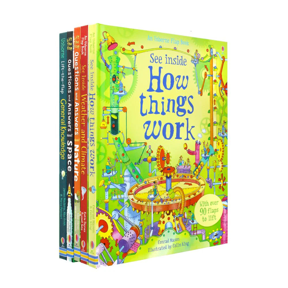 Usborne Lift-the-Flap Collection 5 Books Set by Katie Daynes Space & General NEW - Image 5