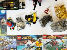 LEGO Lot DC Comics Super Heroes Batman: 76006, 76011, 76010, 6866 Incomplete
