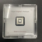 1 Gram Silver Bar GEIGER Original Premium in Square Capsule Assay .999 fine