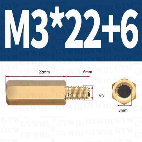 Brass Hex Pillar Standoff Spacer PCB Board Mount Fixing Screw Bolts M2.5 M3 - M6 - Picture 114 of 240