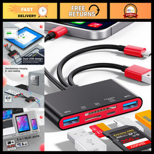 5-in-1 USB OTG Memory Card Reader for iPhone, iPad, USB-C  USB-A Devices - SD/M