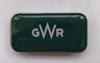 Great Western Railway Pill Box with Green Sliding Lid and White GWR Logo