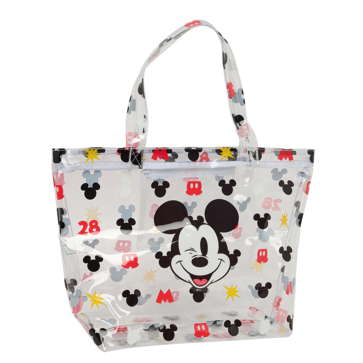 Shopping Bag Mickey Mouse Clubhouse Beach Multicolore Trasparente 54 x 35 x 17