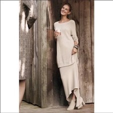 Anthropologie Moth Pasadena Split Tunic Sweater